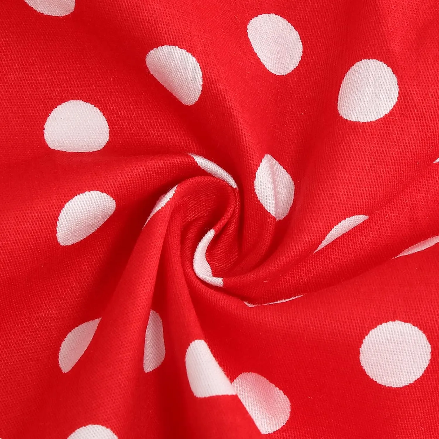 Girls Vintage Polka Dot Skirt 50s Flare A-Line Pleated 50's Full Circle Skirt 1950s Smock Waist Rockabilly Swing Party Skirts