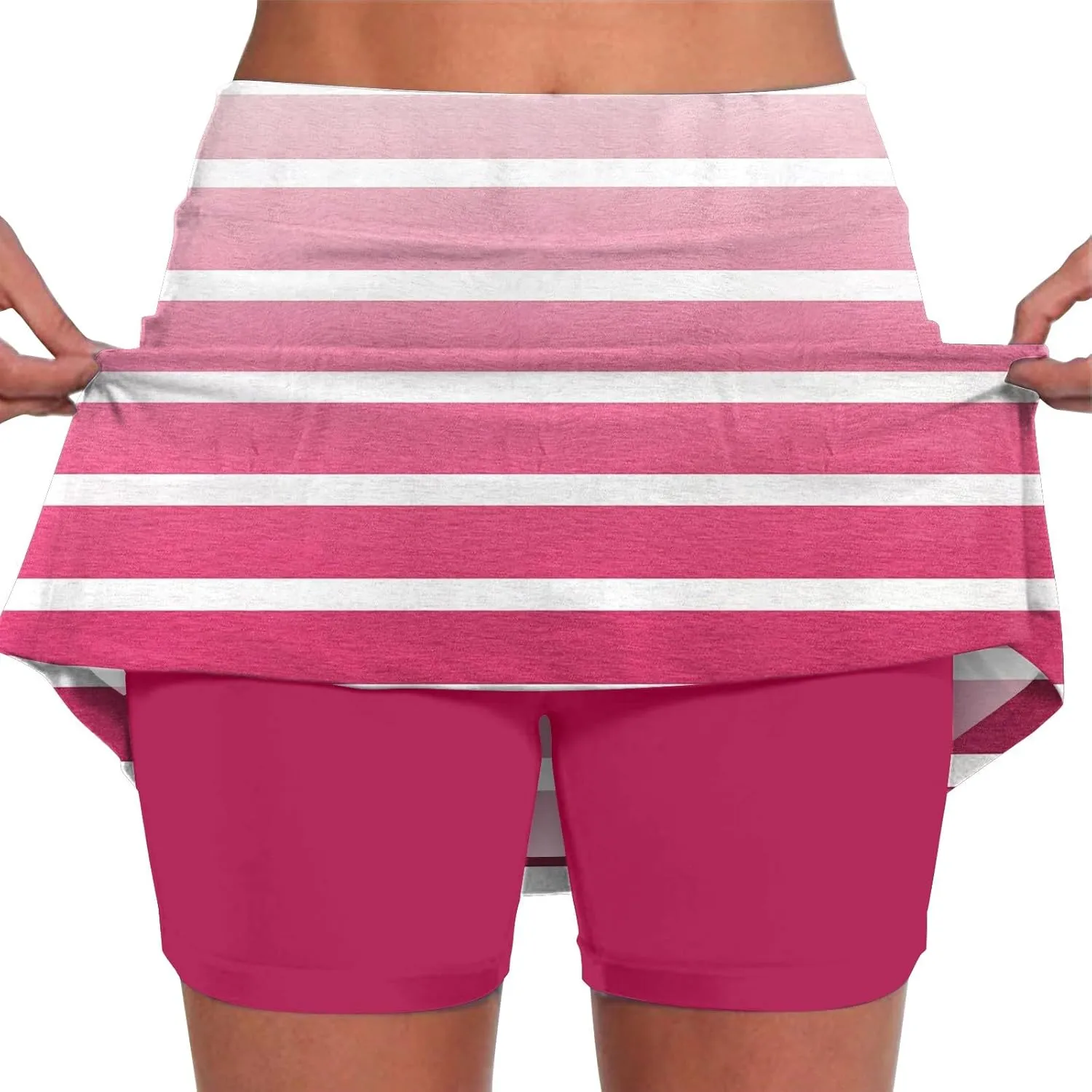 Golf Skirts for Women and Tennis Pants with Pockets High Waisted Running Casual Athletic Skorts Built-in Shorts