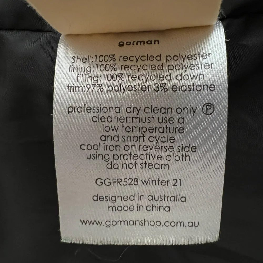 Gorman Black & Multicoloured Georgias Garden Down Filled Puffer Coat XS ~ AU8-10