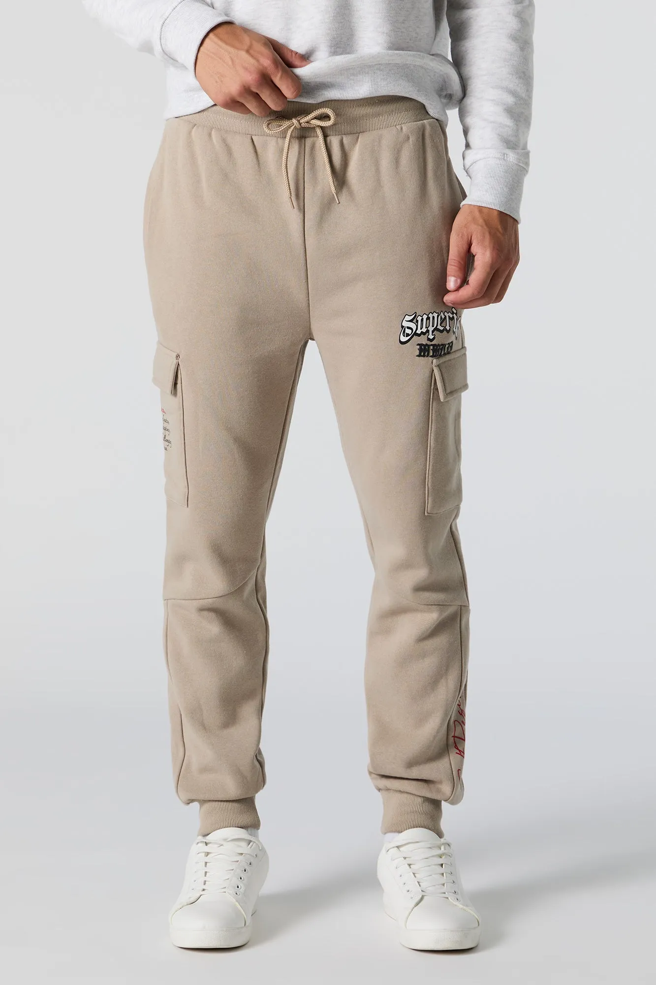 Graphic Fleece Cargo Jogger