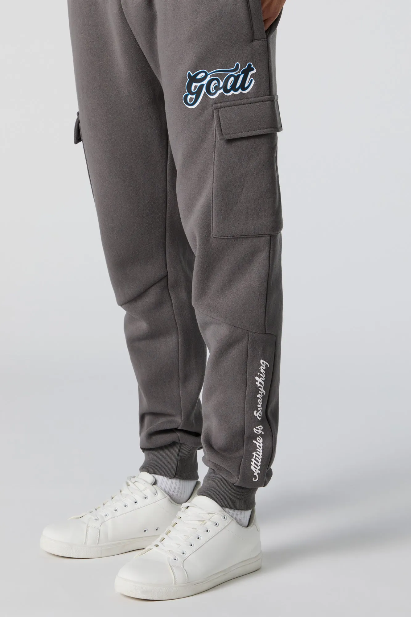 Graphic Fleece Cargo Jogger