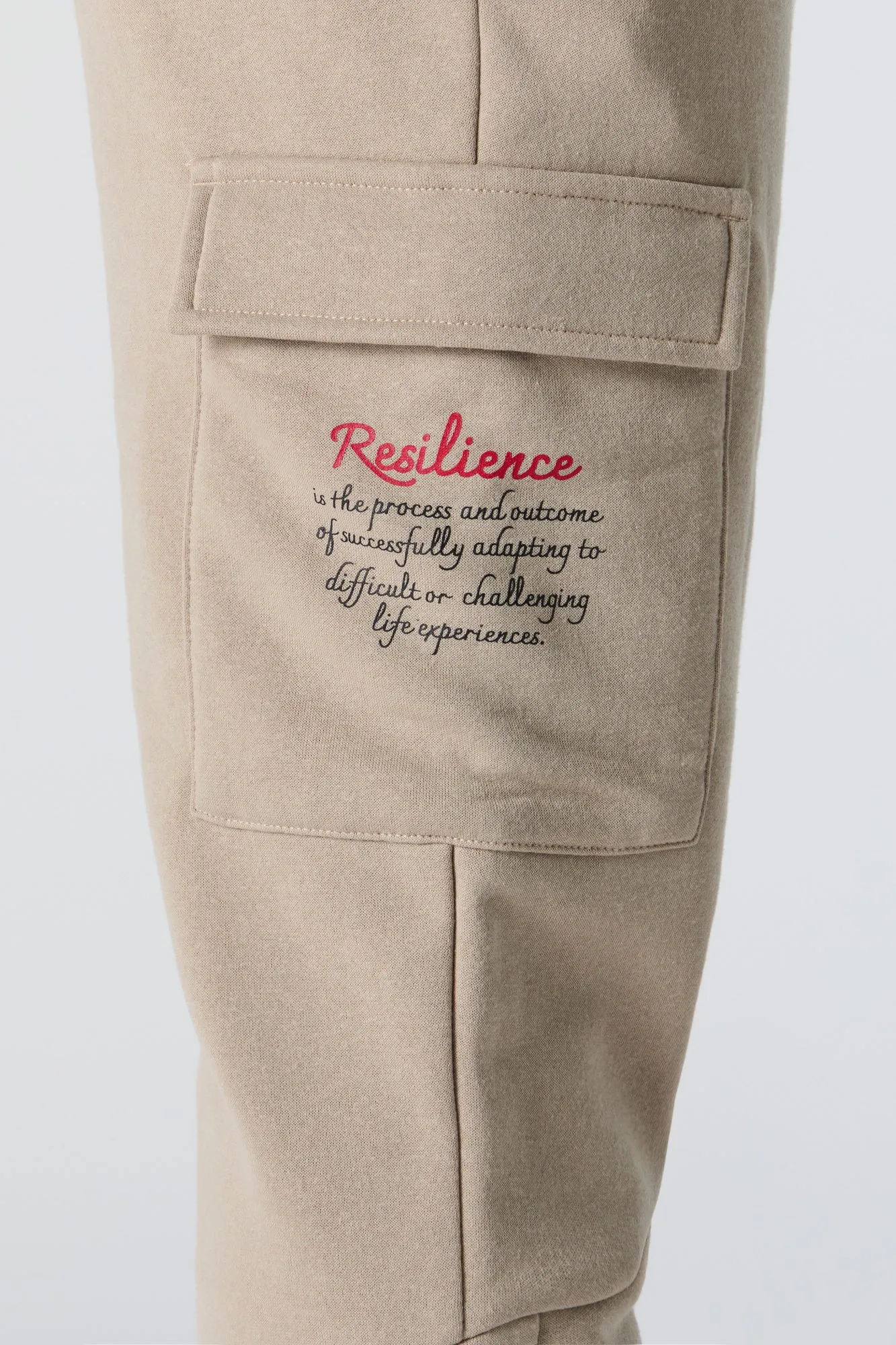 Graphic Fleece Cargo Jogger