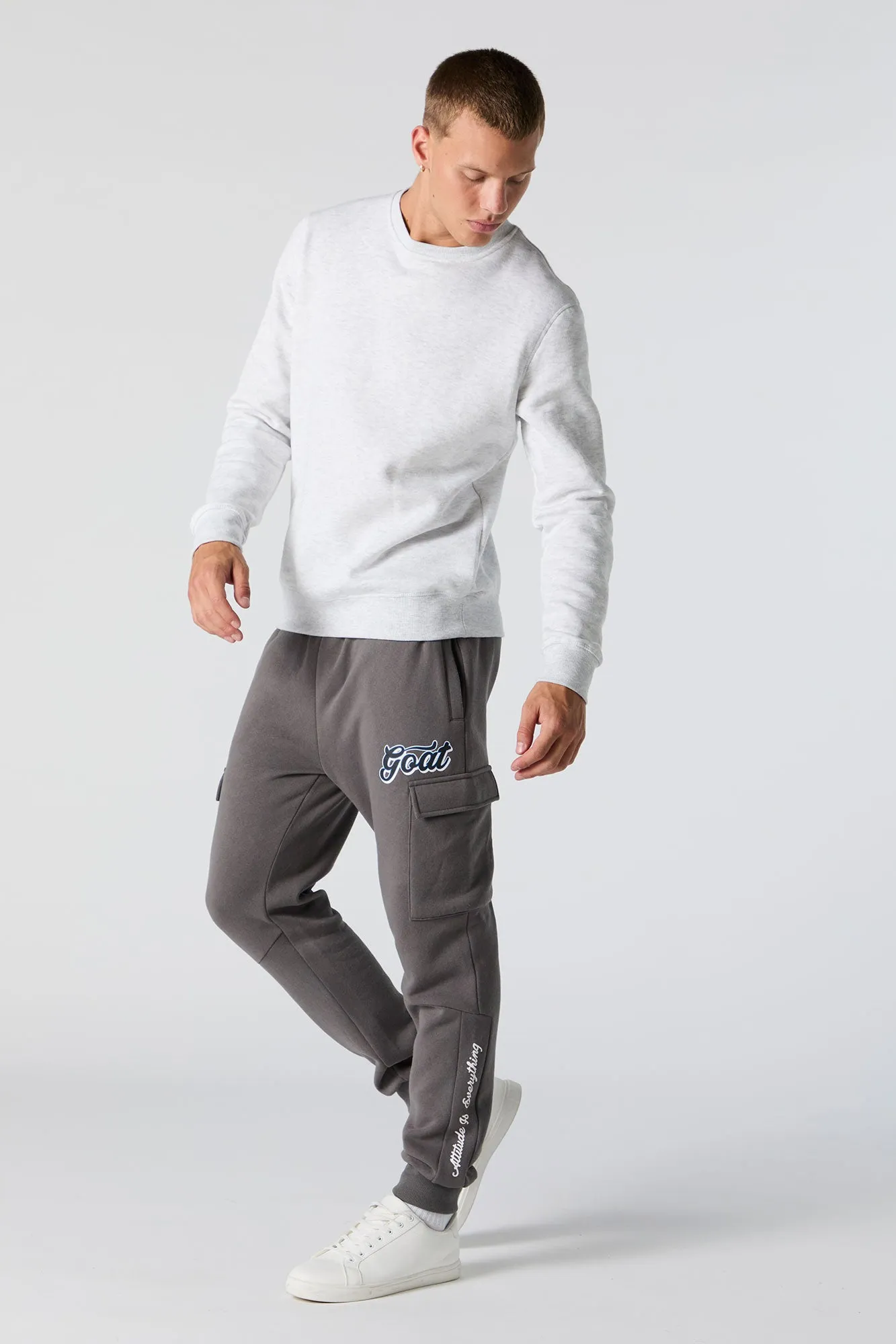 Graphic Fleece Cargo Jogger