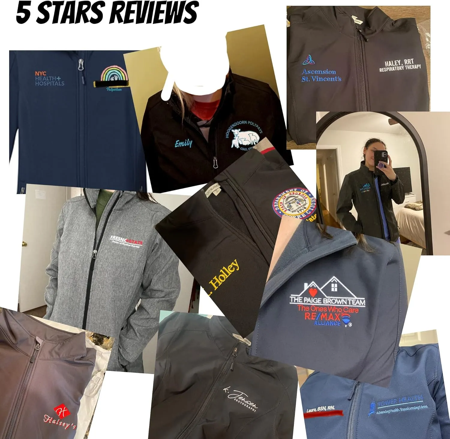 Ink Sitch Women Design your Own Custom Stitching Embroidery Core Soft Shell Jackets