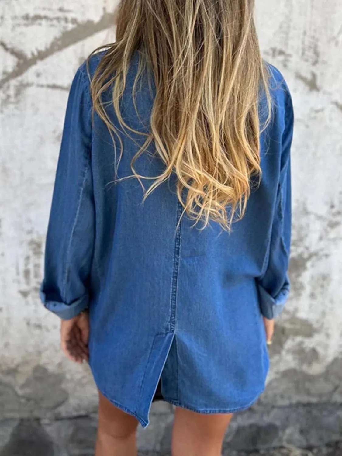 Jean Jacket for Women Lightweight Loose Fit Denim Blazer Shirt Jackets Summer Oversized Work Button Jacket
