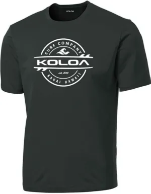 Joe's USA Koloa Surf Thruster Logo Moisture Wicking Athletic Shirts in Regular, Big & Tall
