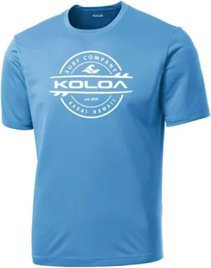 Joe's USA Koloa Surf Thruster Logo Moisture Wicking Athletic Shirts in Regular, Big & Tall