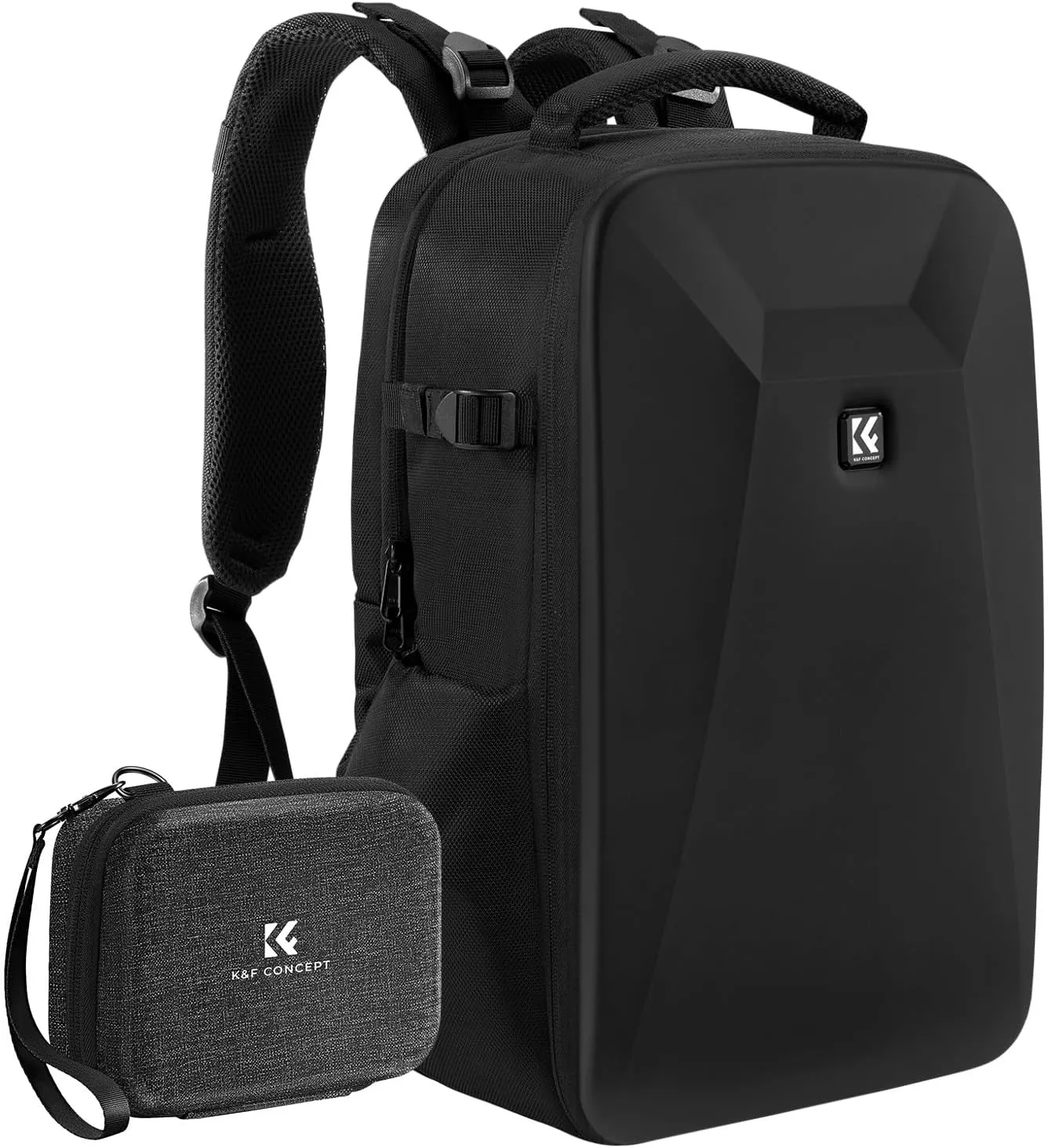 K&F Concept Camera Backpack,Hardshell Photography DSLR Camera Bag Digital Camera Case, Protective Camera Bag