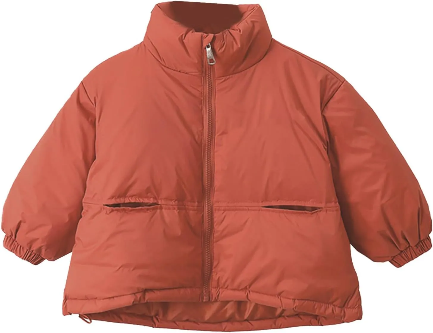 Kids Toddler Baby Girls Boys Winter Warm Thick Solid Cotton Long Sleeve Padded Jacket Coat Swallowtail Jacket