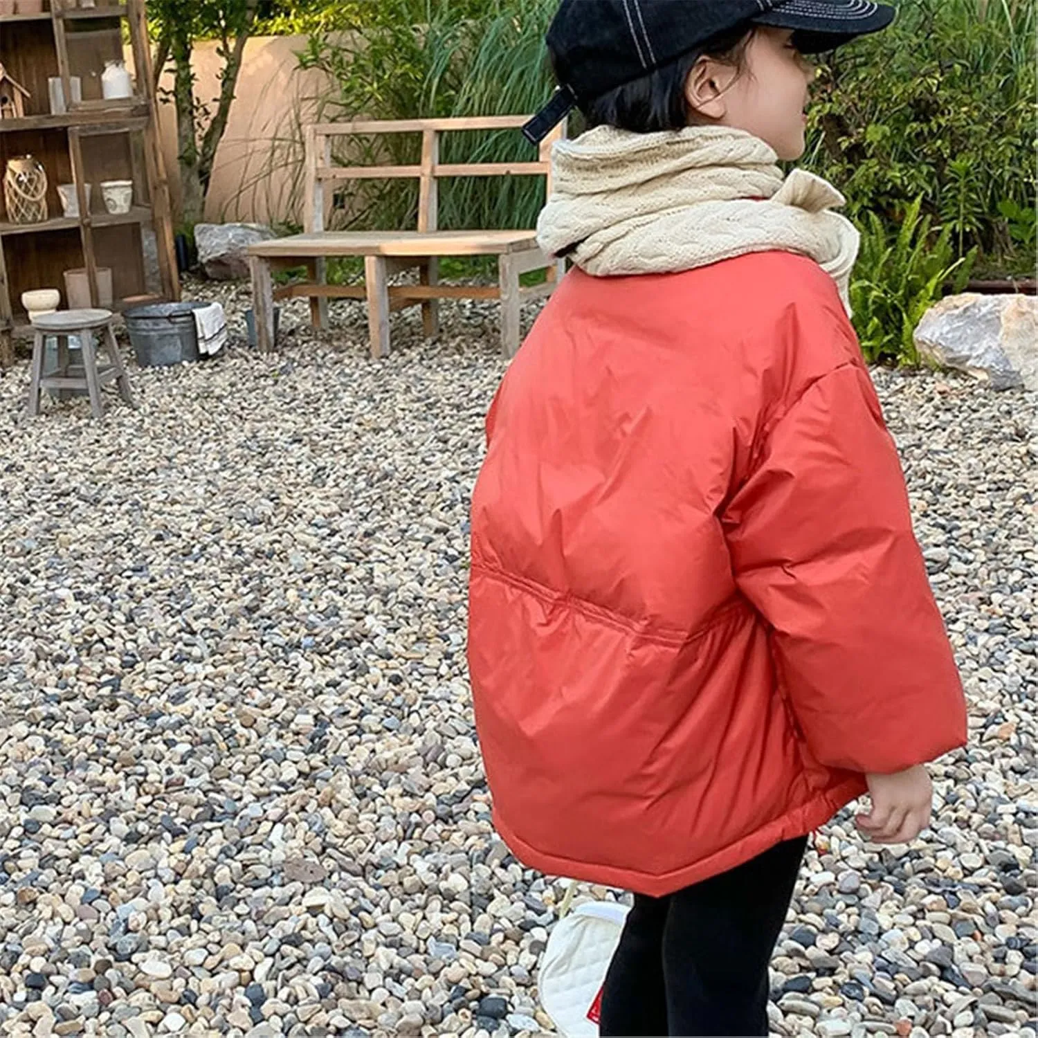 Kids Toddler Baby Girls Boys Winter Warm Thick Solid Cotton Long Sleeve Padded Jacket Coat Swallowtail Jacket