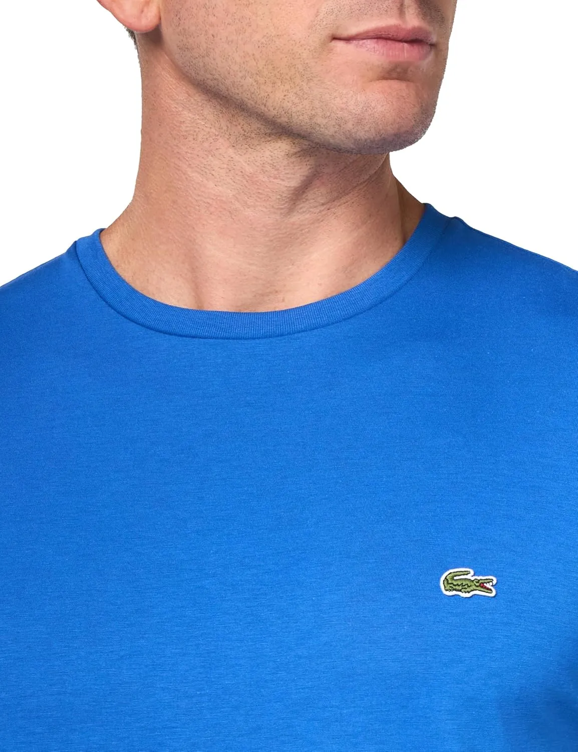 Lacoste Men's Short Sleeve Pima Jersey Crew Neck Tee