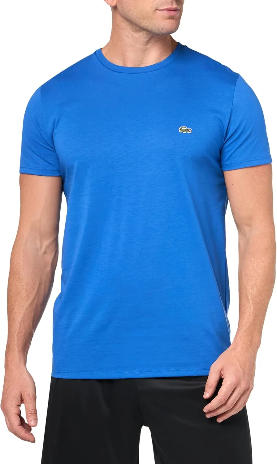 Lacoste Men's Short Sleeve Pima Jersey Crew Neck Tee