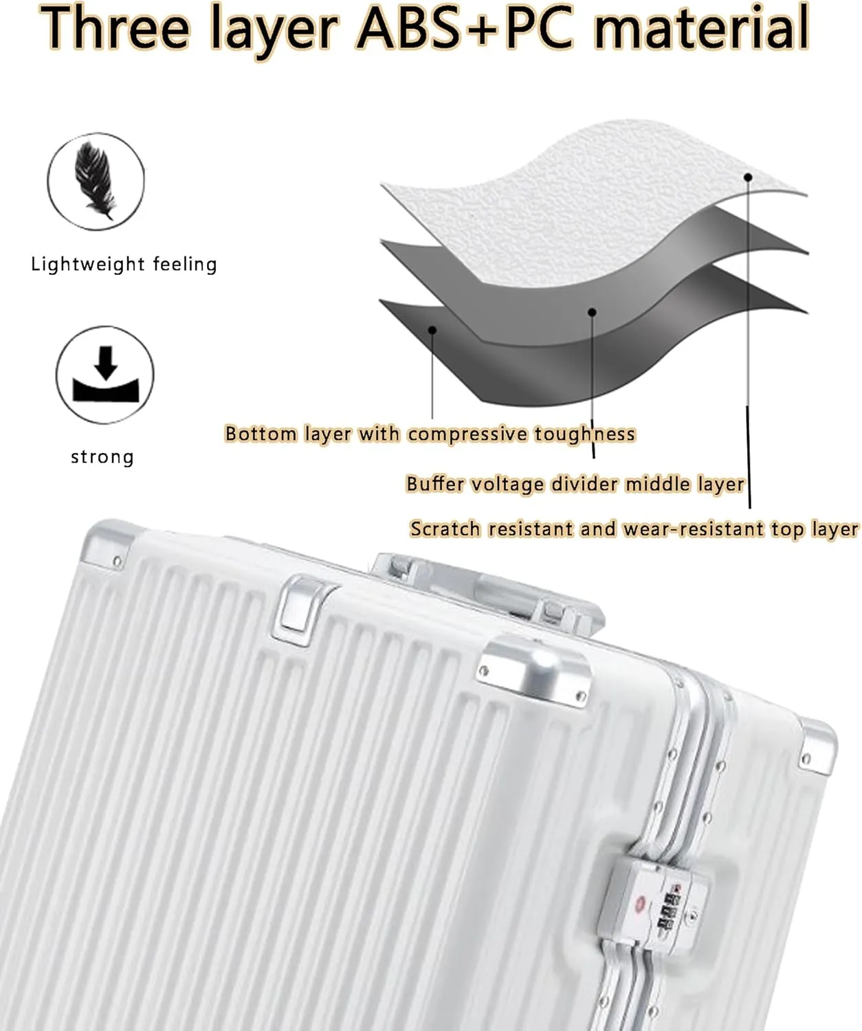 Large Suitcases with Wheels Carry on Luggage Hard Shell Suitcases with USB Charger Cup Holder TSA Password Lock,D,26in