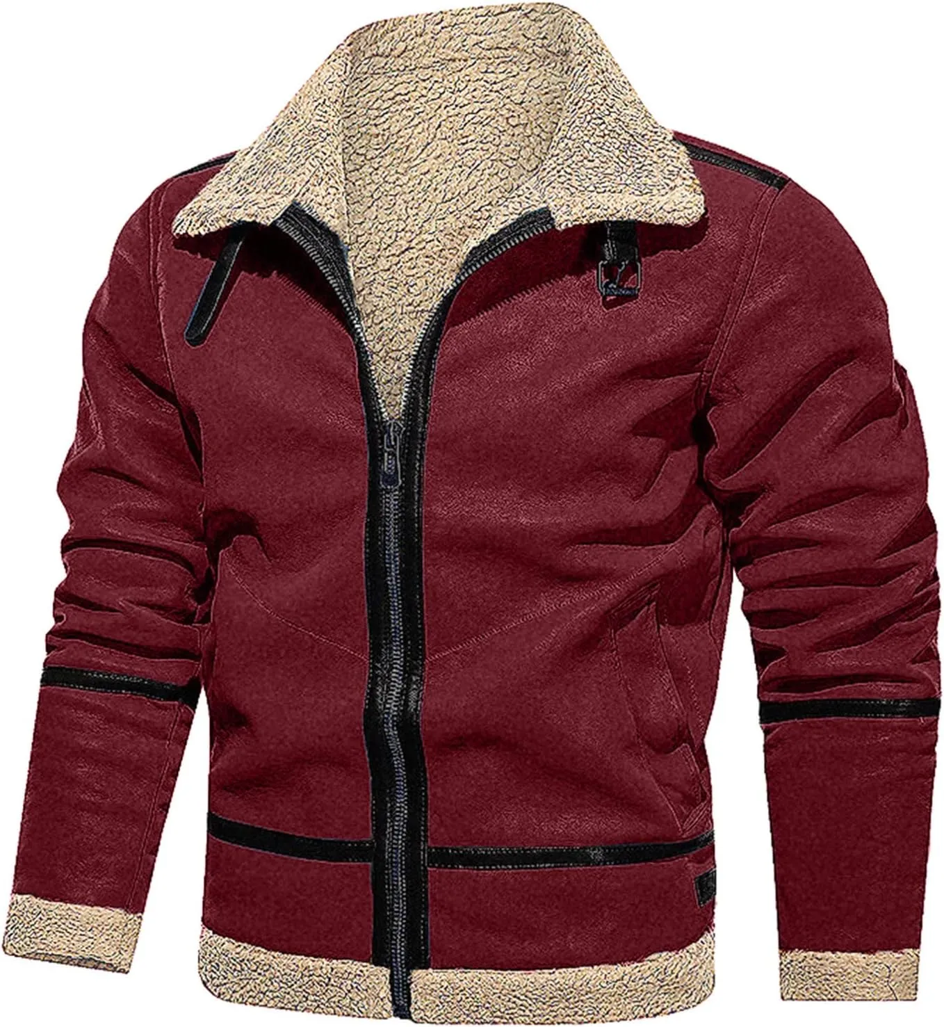 LCMTWX Mens Jackets Cottonpadded Jacket Stand Collar Knitted Splice Sweater Coat Casual Cardigan Men's Winter Jacket