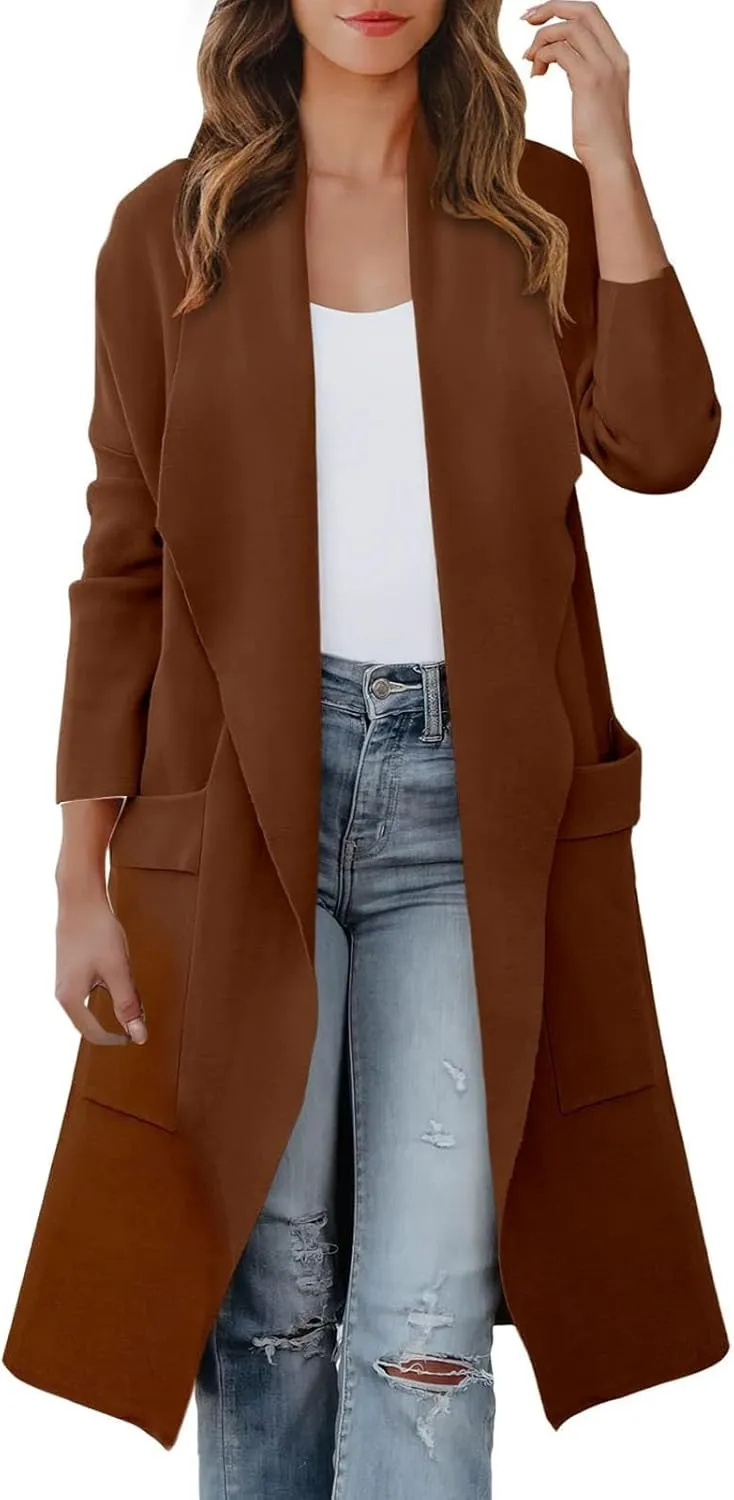 LCMTWX Women's Winter Coats Casual Suit Collar Printed Pocket Jacket Womens Trench Coat Women's Trench Coats Coat for