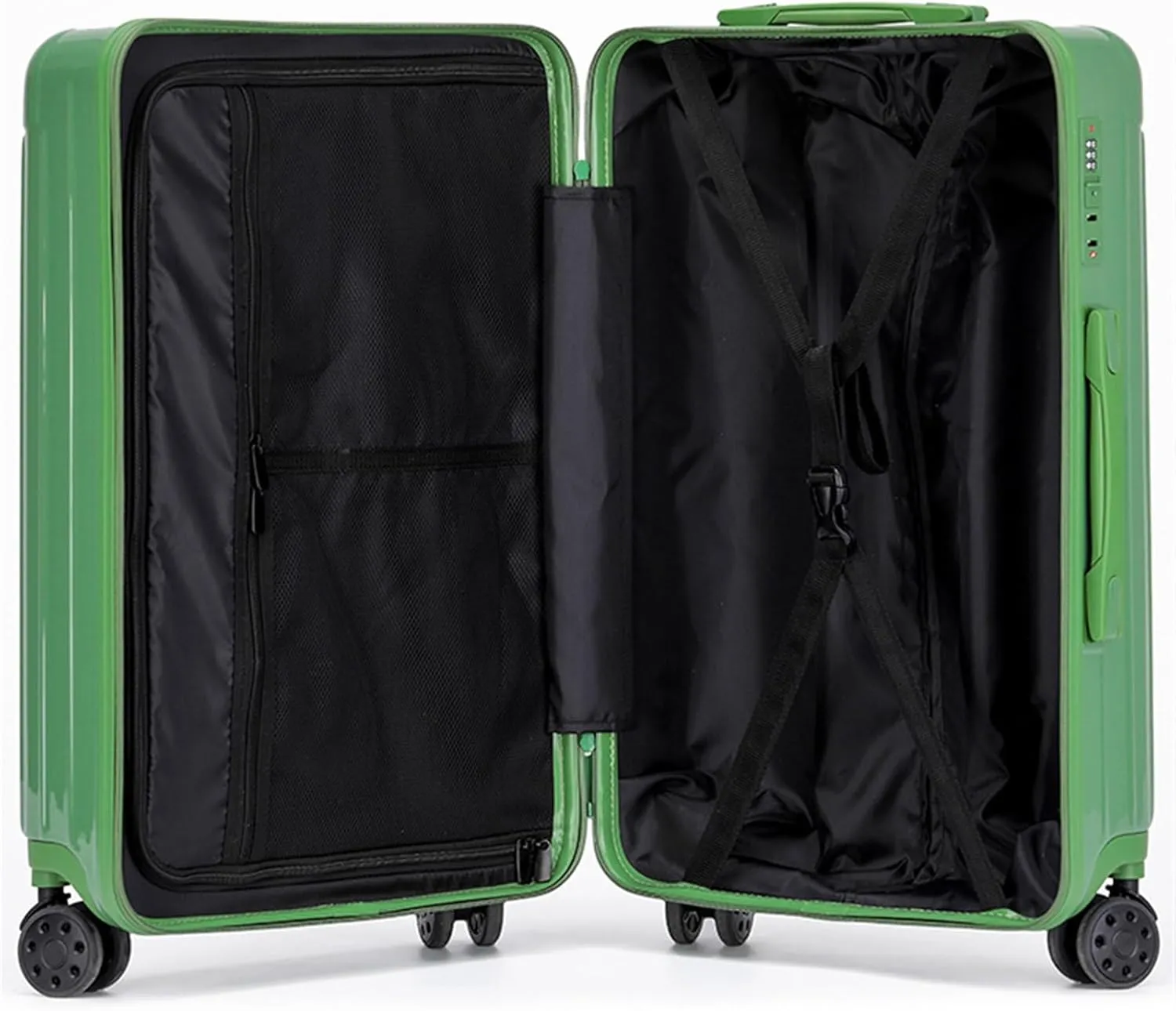Light Suitcase Hard Shell ABS Suitcase With Double Spinner Wheels, Lightweight Rolling Luggage With Lock Wheeled Luggage (Color : C, Size : 20in)