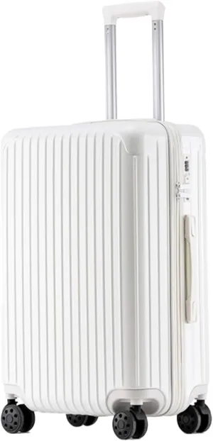 Light Suitcase Hard Shell ABS Suitcase With Double Spinner Wheels, Lightweight Rolling Luggage With Lock Wheeled Luggage (Color : C, Size : 20in)
