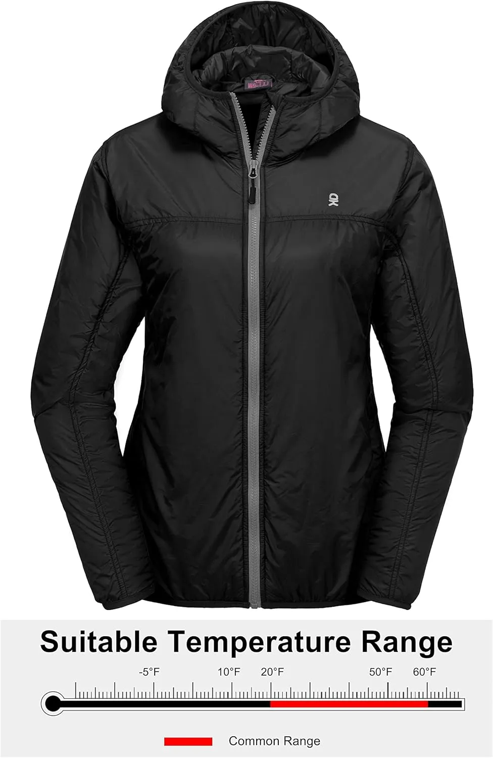 Little Donkey Andy Women's Packable Lightweight Running Jacket Water Resistant Hooded Windbreaker for Hiking Cycling Camping