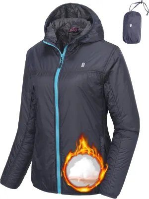 Little Donkey Andy Women's Packable Lightweight Running Jacket Water Resistant Hooded Windbreaker for Hiking Cycling Camping
