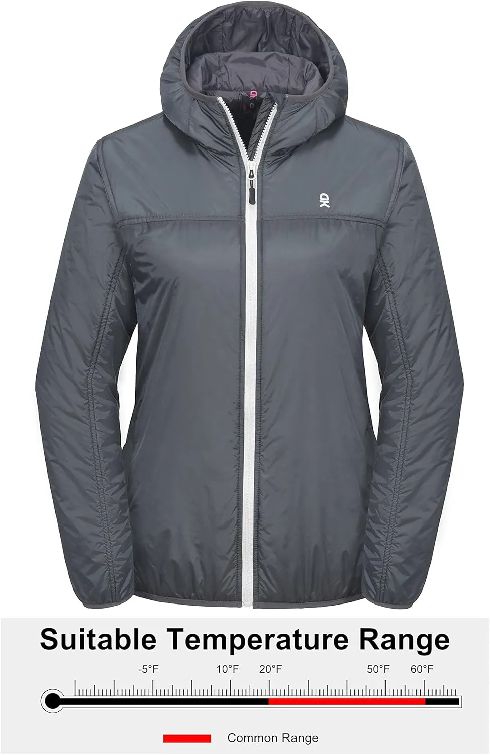 Little Donkey Andy Women's Packable Lightweight Running Jacket Water Resistant Hooded Windbreaker for Hiking Cycling Camping