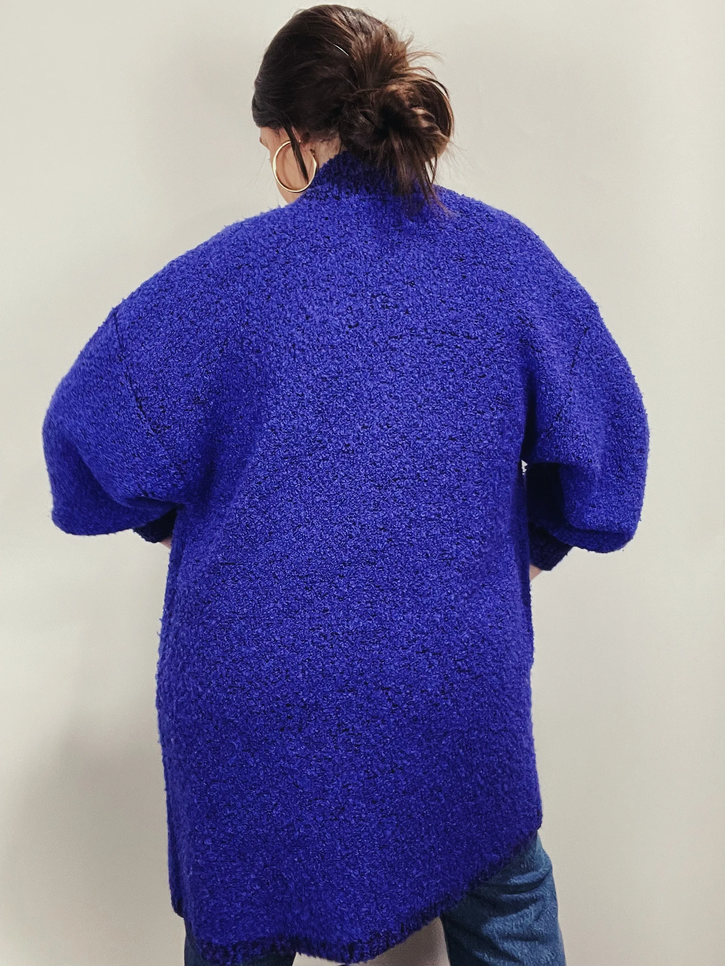 Long Purple Cardigan