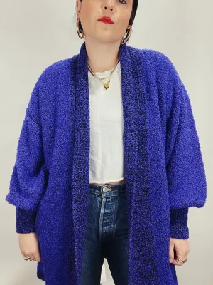 Long Purple Cardigan