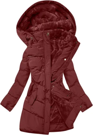 Long Winter Coats For Women Fleece Lined Warm Long Puffer Jacket Thicken Parka Outwear With Hood Down Quilted Jackets