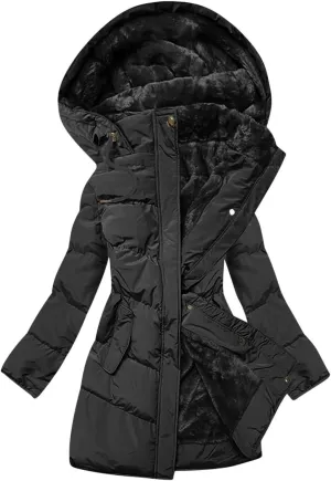 Long Winter Coats For Women Fleece Lined Warm Long Puffer Jacket Thicken Parka Outwear With Hood Down Quilted Jackets
