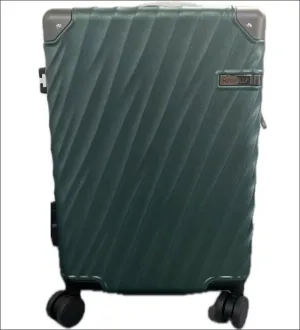 Luggage sets 3 piece with Spinner Wheels, PC ABS Hard Shell Travel Luggage, Carry On suitcase with TSA Lock,YKK Zippers,Charcoal Metallic (Dark Green, 3 Piece Sets(20/24/28))