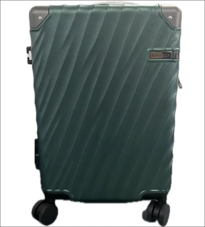 Luggage sets 3 piece with Spinner Wheels, PC ABS Hard Shell Travel Luggage, Carry On suitcase with TSA Lock,YKK Zippers,Charcoal Metallic (Dark Green, 3 Piece Sets(20/24/28))