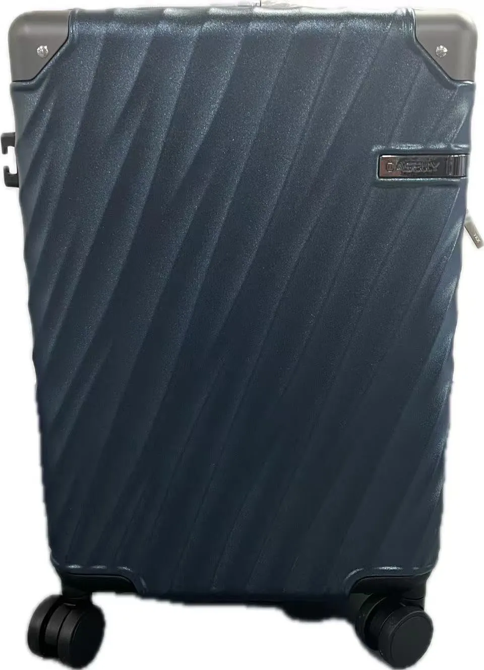 Luggage sets 3 piece with Spinner Wheels, PC ABS Hard Shell Travel Luggage, Carry On suitcase with TSA Lock,YKK Zippers,Charcoal Metallic (Navy, 3 Piece Sets(20/24/28))
