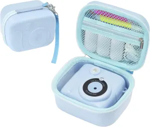 Madcat Camera Case Compatible with Instant Camera for Kids Digital Video Cameras,Storage Bag for Toddler Camera And Print Paper(Box Only) (blue)