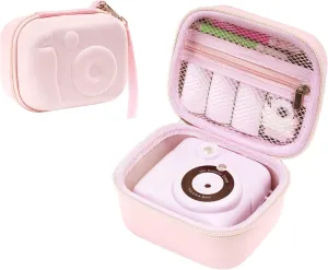 Madcat Camera Case Compatible with Instant Camera for Kids Digital Video Cameras,Storage Bag for Toddler Camera And Print Paper(Box Only) (pink)