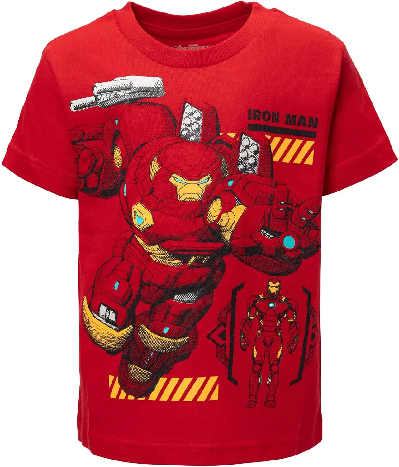 Marvel Avengers Spider-Man Mech Strike 4 Pack Cosplay Athletic T-Shirts Toddler to Big Kid Sizes (2T - 18-20)