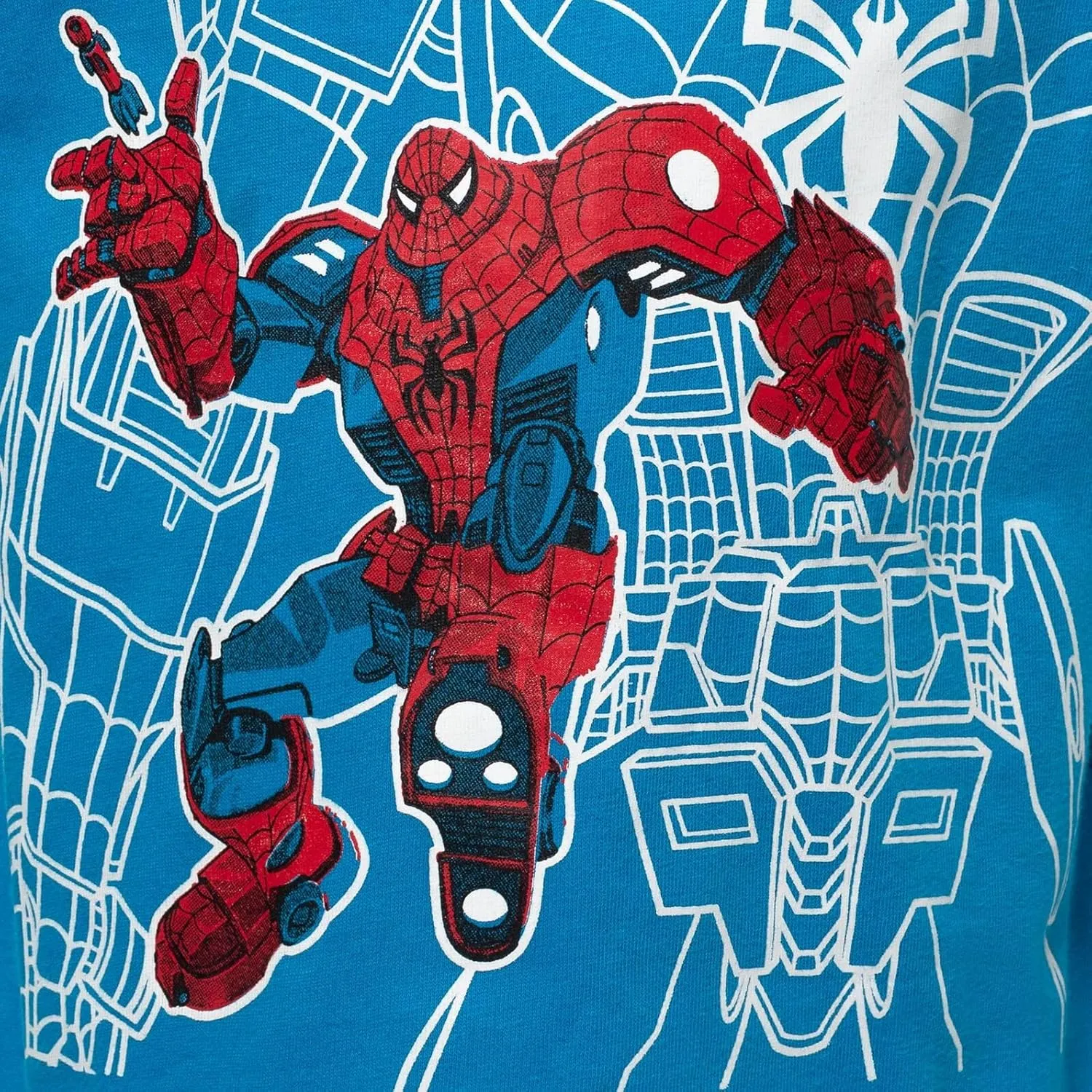 Marvel Avengers Spider-Man Mech Strike 4 Pack Cosplay Athletic T-Shirts Toddler to Big Kid Sizes (2T - 18-20)