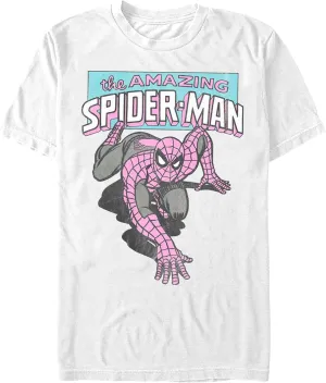 Marvel Comics Retro Classic Amazing Spidey Young Men's Short Sleeve Tee Shirt