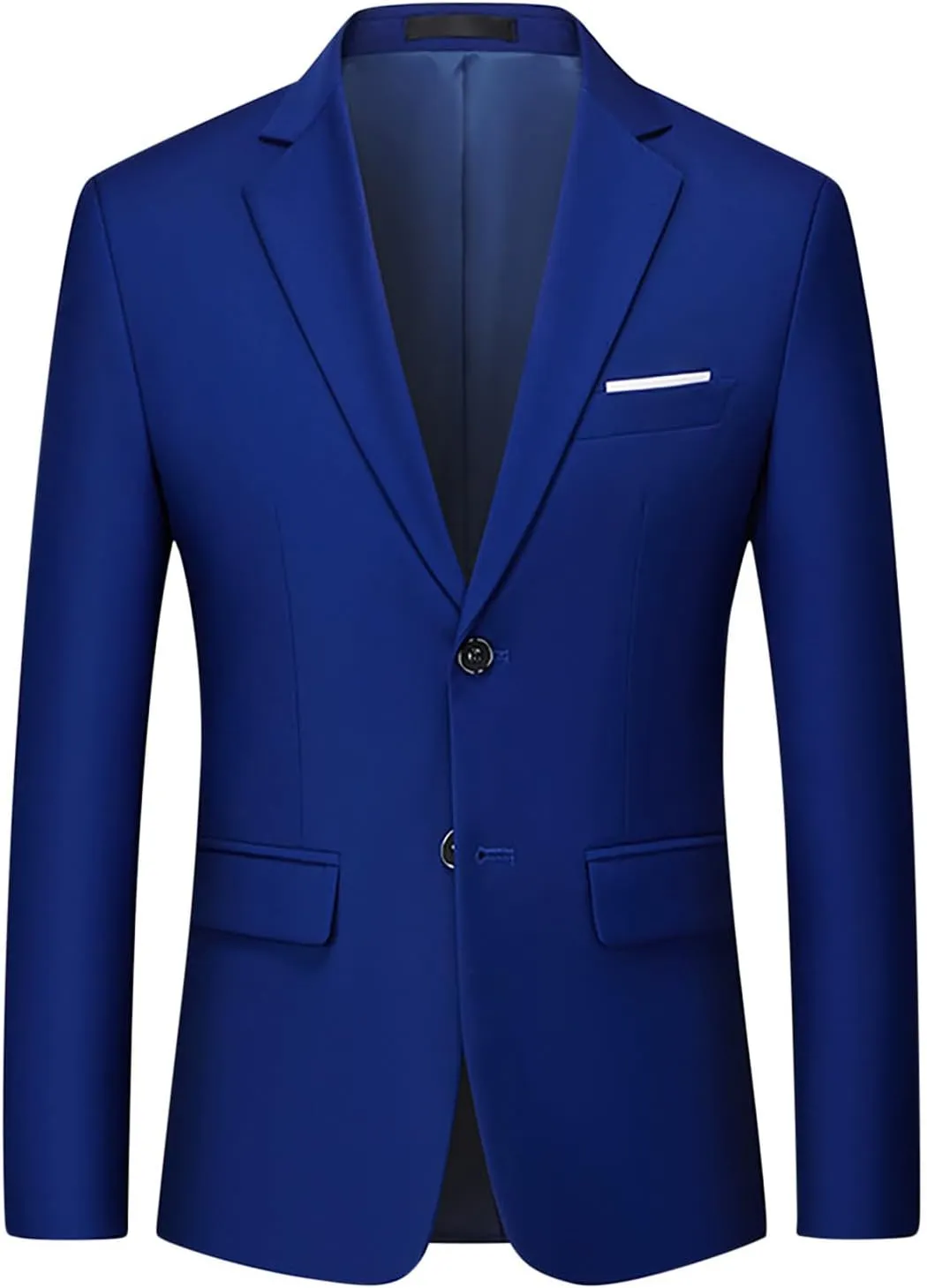 Men's Casual Blazer Notched Lapel Suit Jackets Classic Two Button Lightweight Business Sport Coat for Wedding Party
