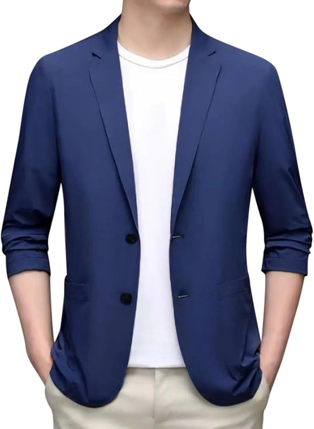 Men's Casual Blazer Suit Jackets, 2 Button Lightweight Sport Coats, Elegant Jackets, Blazers for Men Fashion