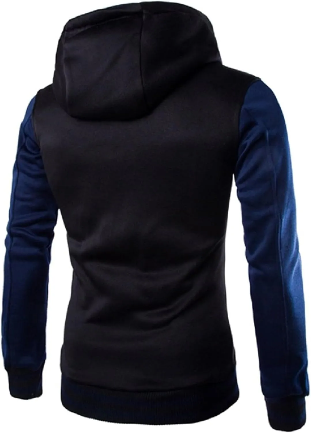 Men's Casual Hooded Varsity Jacket Slim Fit Baseball Jacket Sports Button Brushed Lightweight Warm Winter Coats