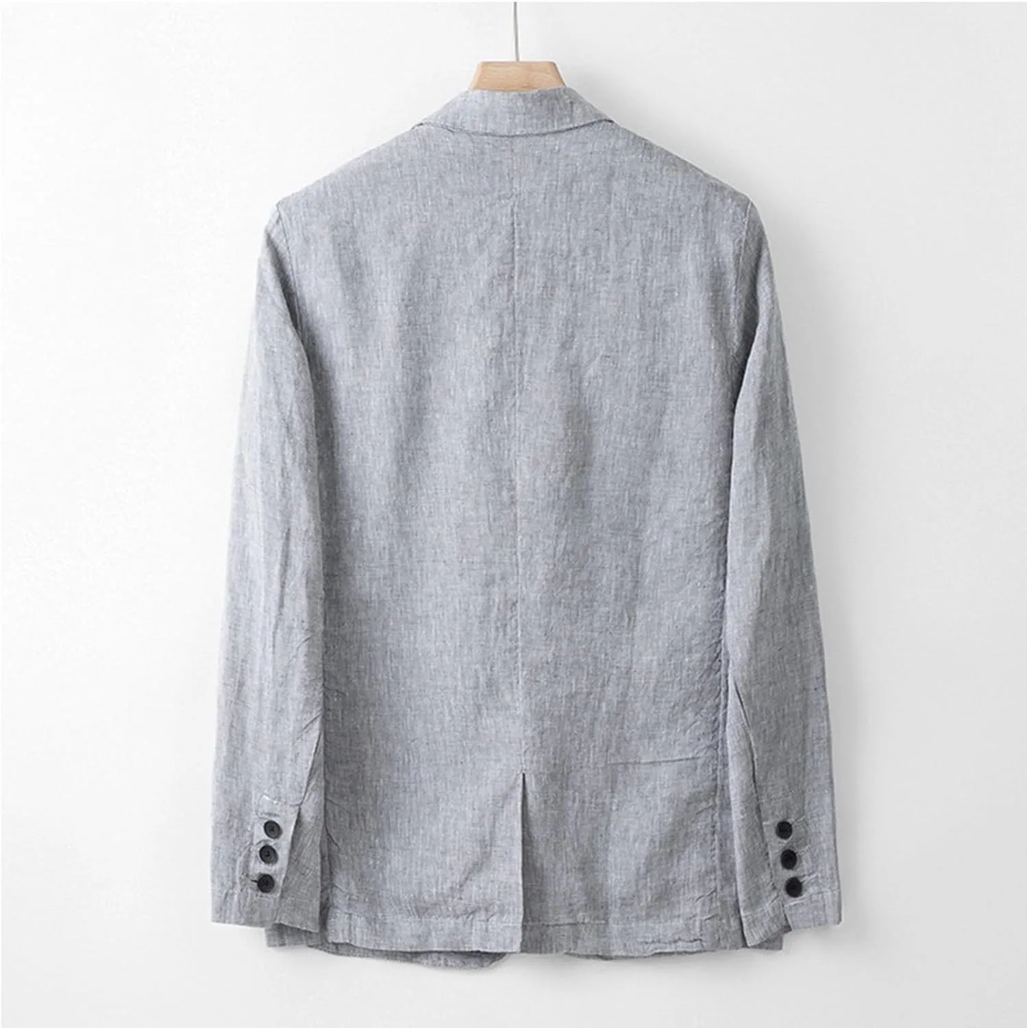 Mens Casual Linen Blazer Lightweight Button Down Business Suit Jacket Fall Winter Casual Sport Coats