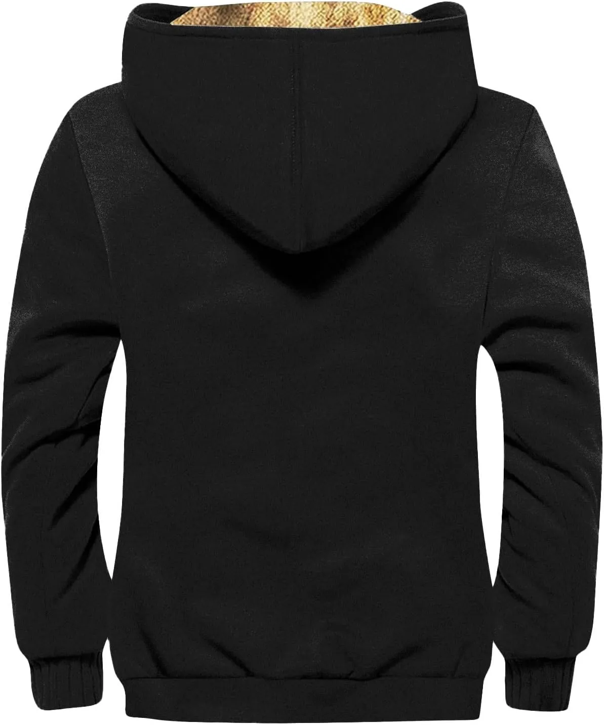 Men's Insulated Flannel Jacket Fleece Lined Plaid Coat Full Zip Up Hoodie Winter Outwear