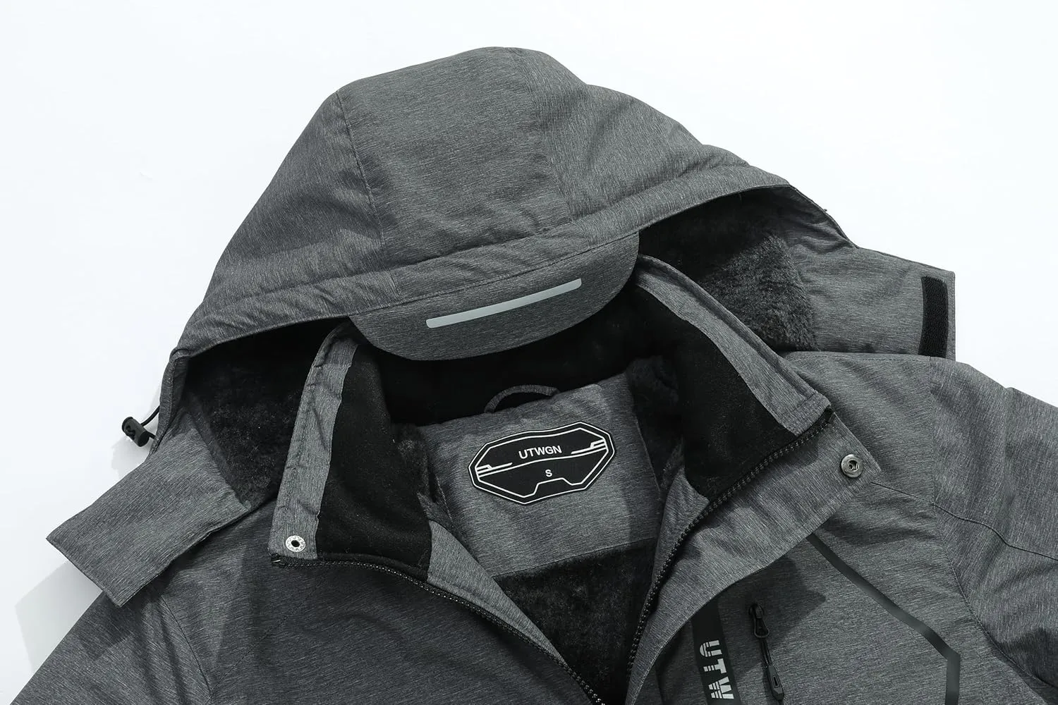 Men's Ski Jacket Winter Warm Snow Coat Waterproof Windbreaker Hooded Work Outerwear Snowboarding Jackets