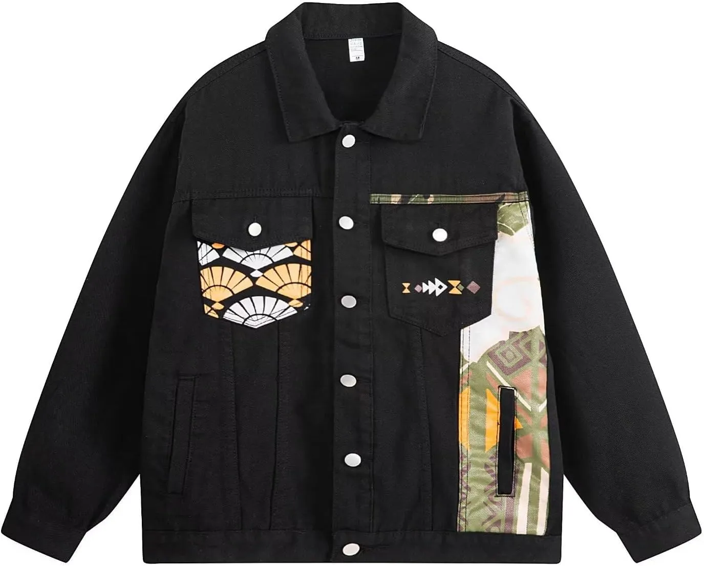 Men's Spring and Autumn Loose Casual Retro Workwear Denim Jacket