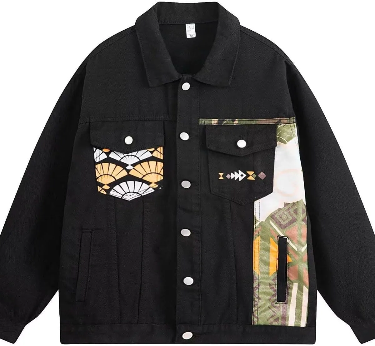 Men's Spring and Autumn Loose Casual Retro Workwear Denim Jacket