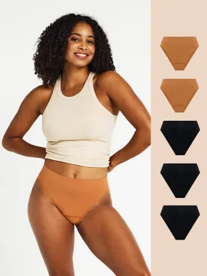 ModiComfort Seamless Hi-Leg Brief 5 Pack