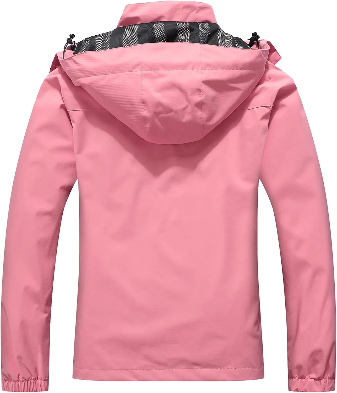 MOERDENG Women's Waterproof Rain Jacket Outdoor Lightweight Hooded Raincoat for Hiking Travel