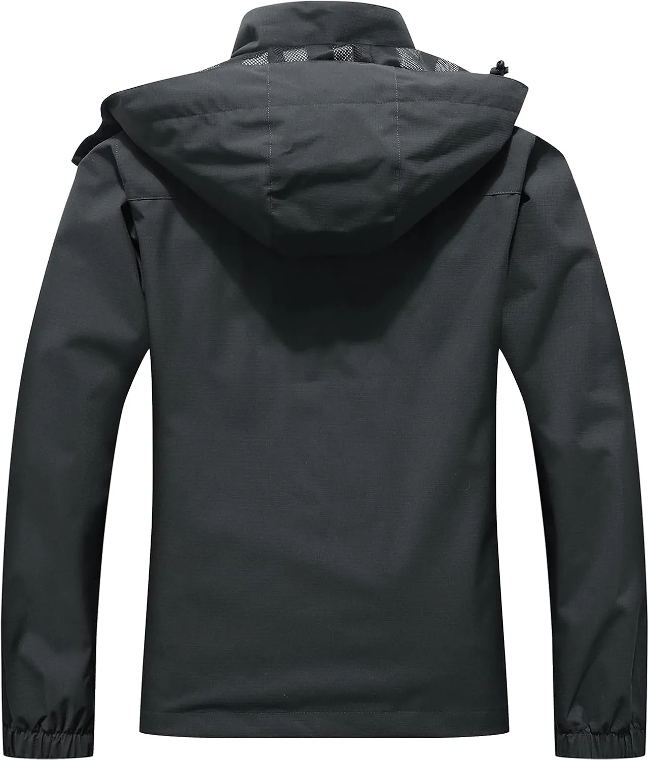 MOERDENG Women's Waterproof Rain Jacket Outdoor Lightweight Hooded Raincoat for Hiking Travel