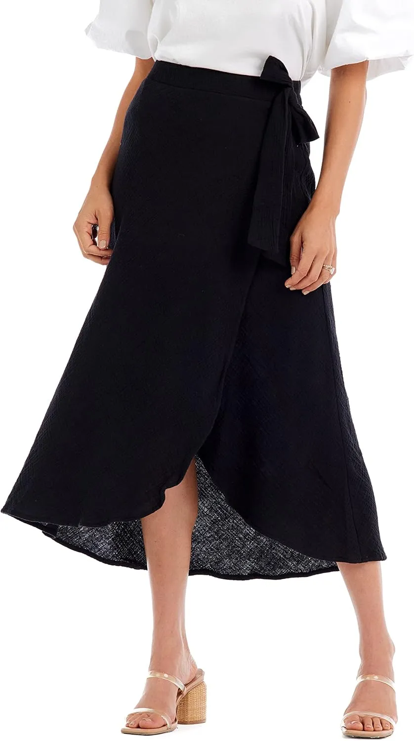 Mud Pie Women's Mallie Wrap Skirt