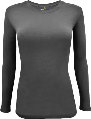 Natural Uniforms Women's Under Scrub Tee Crew Neck Long Sleeve T-Shirt