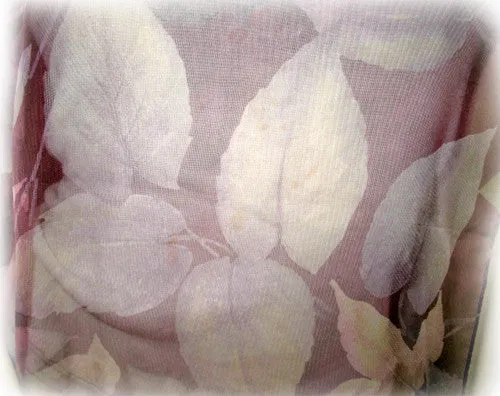 New Vintage Y2K 90s Scarf Scarves Wrap 59.5in X 11.5in Sheer Purple Floral Print